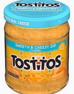 Tostitos Smooth & Cheesy Dip- One 15oz Jar