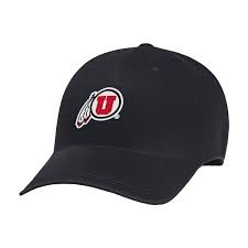 Utah Utes Under Armour Iso-Chill Hat in Black, Adjustable back (Team Issued and only have 5 available)