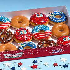 Krispy Kreme 4th of July Doughnuts - 1 Dozen No Substitutions