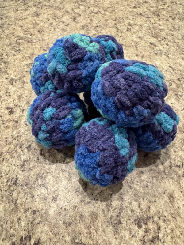 ONE "Cloud Ball"- Handmade by Artisan- (Picture has multiple balls in it, just comes with one ball- Same Quality as the Hacky Sacks but a bit bigger and filled with stuffing making it lighter- Can be used to fidget, to kick, to throw, etc)