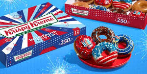 Krispy Kreme 4th of July Doughnuts FOR THE DISTRICT! -  One 4th of July Dozen and 1 Dozen all Original Glazed, I AM CLOSED July 4th, No Substitutions