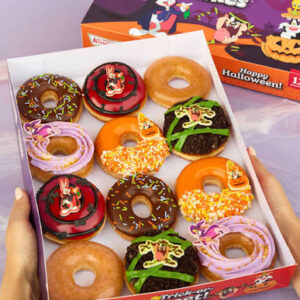 Krispy Kreme Looney Tunes Halloween Doughnuts FOR THE DISTRICT! - 1 Looney Tunes Halloween Dozen and 1 Dozen all Original Glazed- NO Substitutions