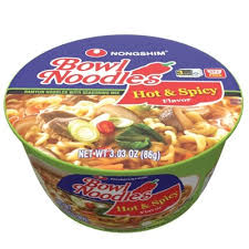 Hot & Spicy Bowl Noodles Nongshim Brand- ONE Bowl