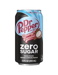 Dr Pepper Creamy Coconut ZERO SUGAR ONLY- 1 Can