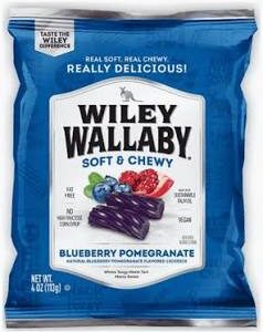 Wiley Wallaby Soft & Chewy Licorice- Blueberry Pomegranate Only