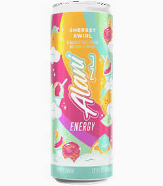 ONE 12oz Alani Nu Energy Drink in Sherbert Swirl Flavor Only