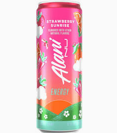 ONE 12oz Alani Nu Energy Drink in Strawberry Sunrise Flavor Only